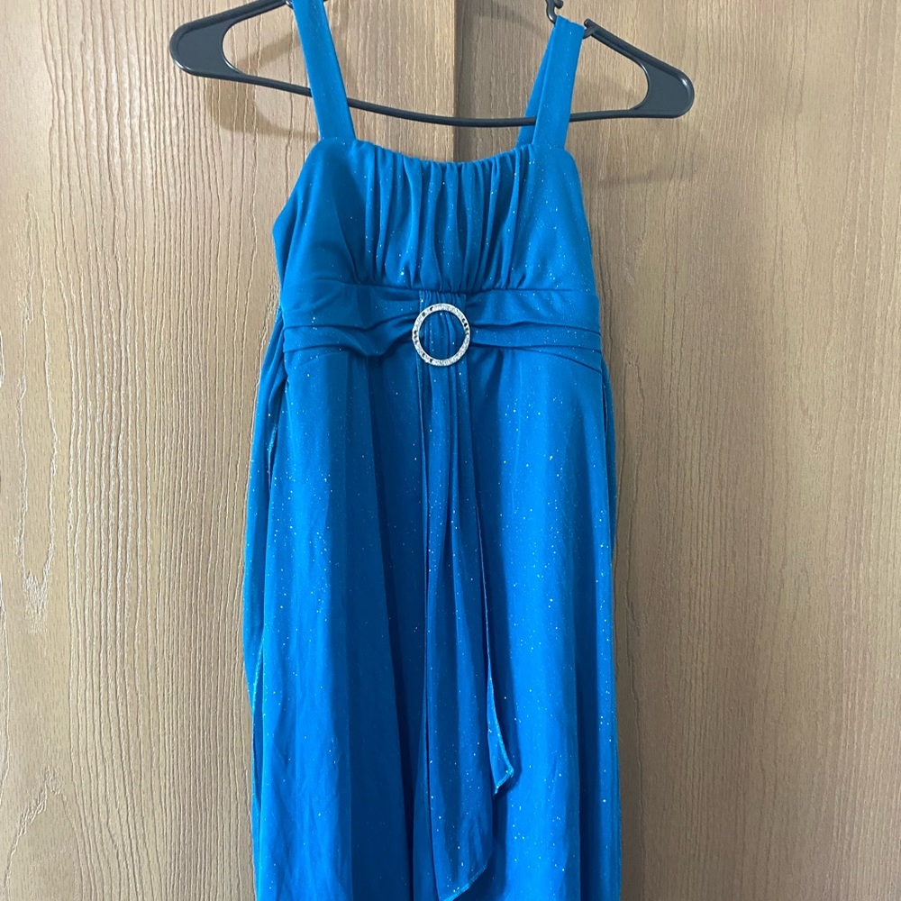 Ruby Rox Sparkly Blue Dress